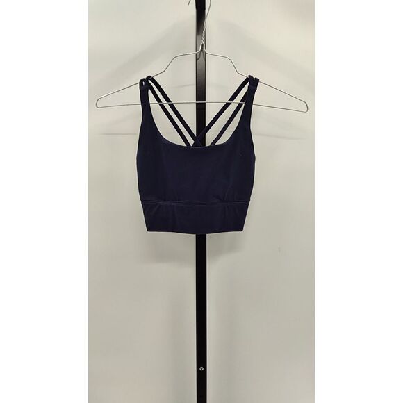 Quince Other - Quince Women Ultra-Form V Neck Cropped Tank Blue Sleeved Top XS